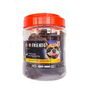 Лакомство For Friends Полоски из мяса утки, 500 г