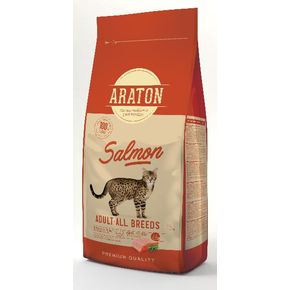 ARATON cat Adult Salmon - для взрослых кошек с лососем