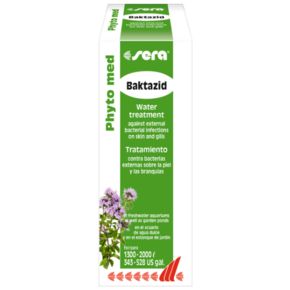 Sera Кондиционер воды Phyto med Baktazid против внешних бактериальных инфекций на коже и жабрах