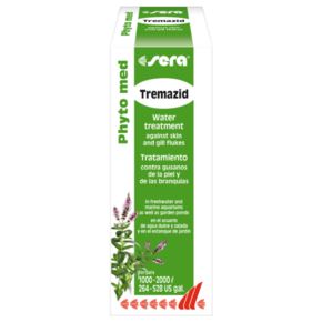 Sera Кондиционер воды Phyto med Tremazid против жаберных и кожных сосальщиков 100 мл