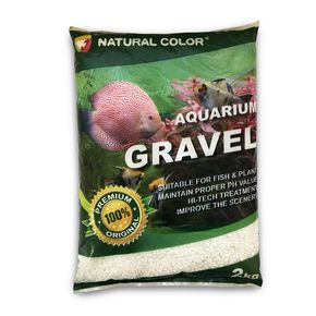 Гравий для аквариумов Natural color натуральный белый 2 кг