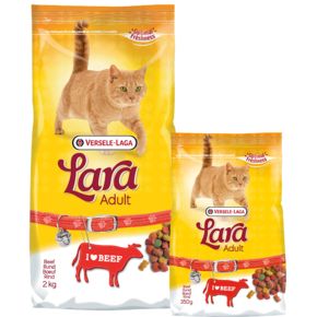 LARA Adult Beef (Лара Эдалт Биф) - полнорационный сухой корм для кошек, c ароматом говядины