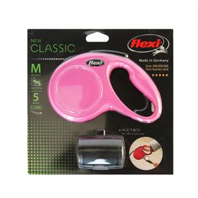 Комплект Рулетка Flexi New Classic M трос 5м, 20 кг + Multi Box