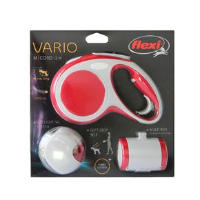 Комплект Рулетка Flexi Vario M трос 5м, 20 кг + Фонарик LED + Multi Box