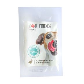 Лакомство For Friends для собак Мясо утки на кальциевой косточке, 50 гр.