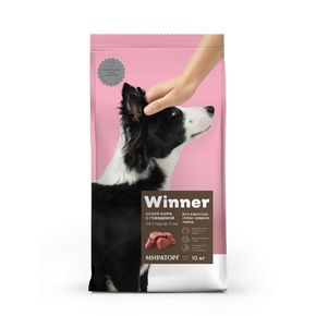 Winner Meat Корм сухой для взрослых собак средних пород с говядиной
