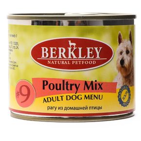 Berkley ORIGINAL Adult Poultry Mix №9- Консервы Беркли для взрослых собак рагу из птицы