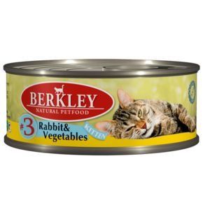 Berkley Kitten Rabbit & Vegetables - консервы для котят с кроликом и овощами