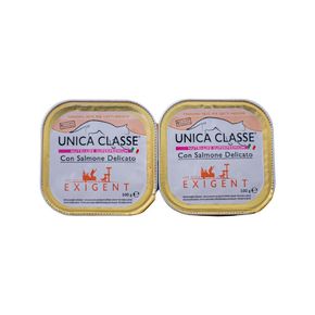Unica Classe EXIGENT для кошек паштет с лососем 100г