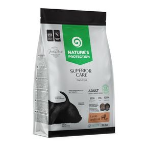 Natures Protection NP Superior Care Dark Coat LAMB & KRILL Small and Mini Breeds Adult - для собак мелких пород с темной шерстью