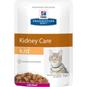 Hills PD k/d Feline Beef (с говядиной) паучи 0,085 гр