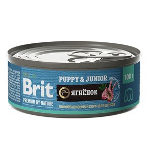 Brit Premium by Nature Puppy & Junior консервы с ягненком для щенков всех пород 100 гр