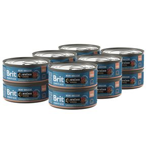Brit Premium by Nature MINI Breeds консервы с ягненком и гречкой для взрослых собак мелких пород 100 гр