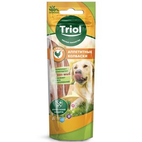 Triol Аппетитные колбаски из курицы для собак, 40г