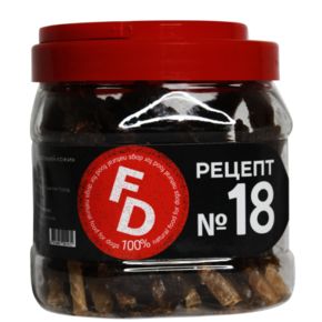 Лакомство For Dogs Рецепт № 18 Филе страуса на палочке из воловьей кожи, 500 г, шт
