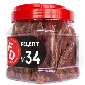 Лакомство For Dogs Рецепт № 34 Полоски из мяса утки, 500 г, шт