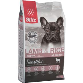 Blitz Sensitive PUPPY Lamb&Rice (Блиц Сенситив Паппи Ламб) с ягнёнком и рисом сухой корм для щенков всех пород