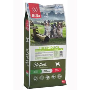 Blitz Holistic Fresh Duck Adult Dog All Breeds Low Grain(Блиц Фреш Дак) СВЕЖАЯ УТКА — низкозерновой сухой корм для взрослых собак всех пород