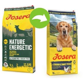 Josera Adult Chicken Sweet Potato 25/17 (ex.Nature Energetic) - Йосера беззерновой корм для взрослых собак всех пород с пищевой аллергией на злаки (домашняя птица и картофель)