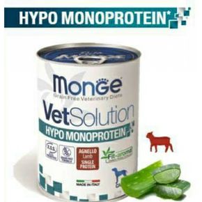Monge VetSolution Dog Hypo Monoprotein LAMB Гипоаллергенный, монопротеиновый, с ягненком для собак для снижения реакции пищевой непереносимости 400 гр