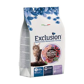 Сухой корм EXCLUSION Monoprotein GIANT STERILIZED CHICKEN для крупных стерилизованных котов с цыпленком