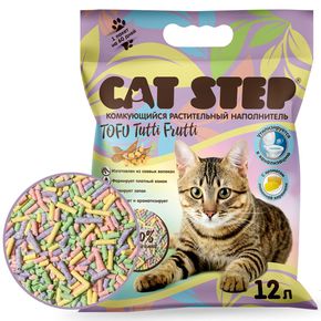 Cat Step Tofu Tutti Frutti растительный комкующийся