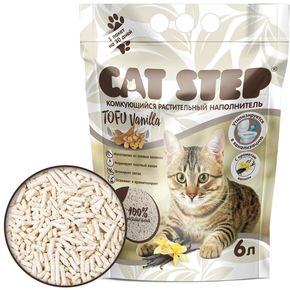 Cat Step Tofu Vanilla растительный комкующийся