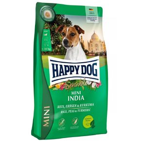 Happy Dog Sensible Mini INDIA - Хэппи Дог Мини Индия - вегетарианский корм с рисом, горохом и куркумой для мелких собак