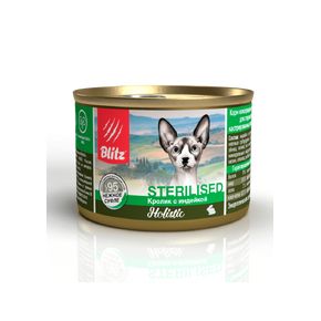 BLITZ Holistic Sterilised Cat Rabbit & Turkey - Кролик с индейкой нежное суфле — влажный корм для стерилизованных кошек