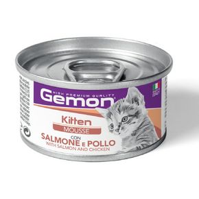 Gemon Mousse KITTEN Chicken & Salmone - Гемон Мусс для котят с курицей и лососем 85 гр