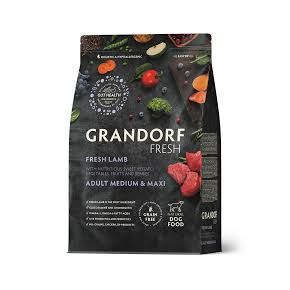 GRANDORF DOG FRESH Lamb&Sweet Potato Medium&Maxi Breeds- Грандорф ФРЕШ для взрослых собак среднихи крупных пород с ягненком и сладким картофелем