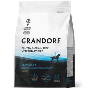 GRANDORF DOG VET DERMATOSIS- Грандорф Вет Дерматозис - диетический корм для собак при дерматозах на основе бескостного лосося