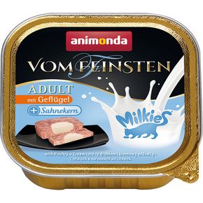Animonda Vom Feinsten Adult (Домашняя птица со сливками) Аппетитный паштет c молочной начинкой, состоящую из сливок.