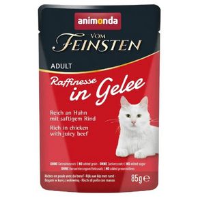 Animonda Vom Feinsten Adult (Курица, говядина в желе) влажный корм для взрослых кошек 85 гр