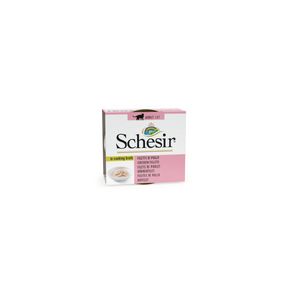 Schesir Cat Adult Chicken - консервированный корм для кошек филе курицы в бульоне 70 гр.