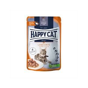 HAPPY CAT Culinary Meat in Sauce Land Ente - мясные кусочки в соусе с уткой 85 гр