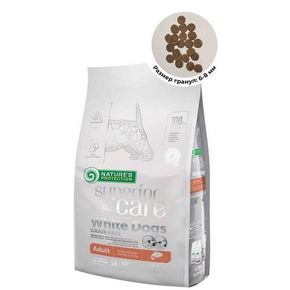 Natures Protection NP SC WHITE DOG Salmone MINI (Натур Протекшен) - для белых собак МИНИ пород с лососем