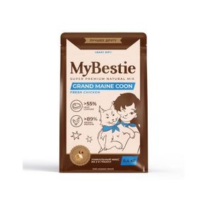 MyBestie cat Grand Maine Coon - Май Бести сухой корм для котов породы Мэйн Кун и других крупных пород