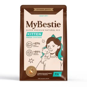 MyBestie KITTEN Fresh Chicken - Май Бести сухой корм для котят со свежей курицей