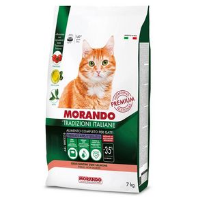 Morando Tradizioni It Сухой полнорационный корм для кошек стерилизованных с лососем