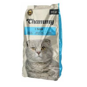 Chammy Сухой полнорационный корм для кошек с рыбой
