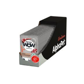 AlphaPet WOW Superpremium Влажный полнорационный корм для взрослых собак Говядина и томленая тыква сочные ломтики в соусе для собак с чувствительным пищеварением 85 гр