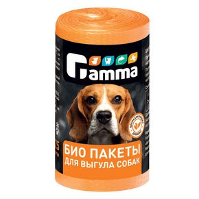 Gamma БИО пакеты для выгула собак, 240*360мм (25 шт/рулон)