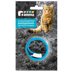 Gamma Антипаразитарный БИОошейник для кошек, 350*10*3мм