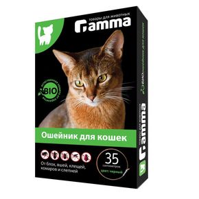 Gamma БИОошейник для кошек от внешних паразитов, 350*9*3мм