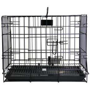 Happy Pet металлическая клетка для животного, 46x30x37 см, черная LEID-214MAJ