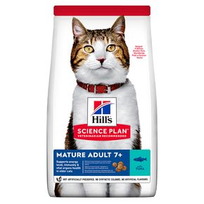 Hill's Science Plan Mature Adult 7+ Tuna сухой корм для кошек старше 7 лет с тунцом